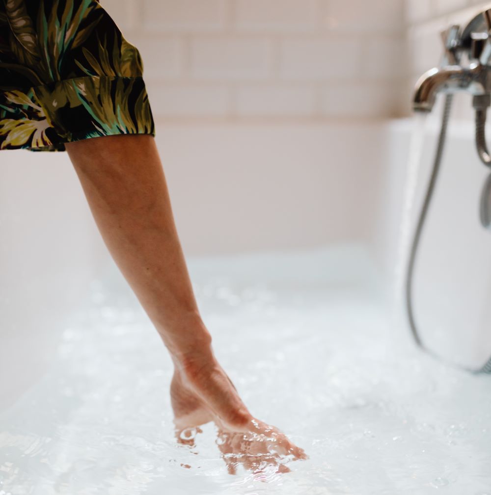 Baignoire avec porte