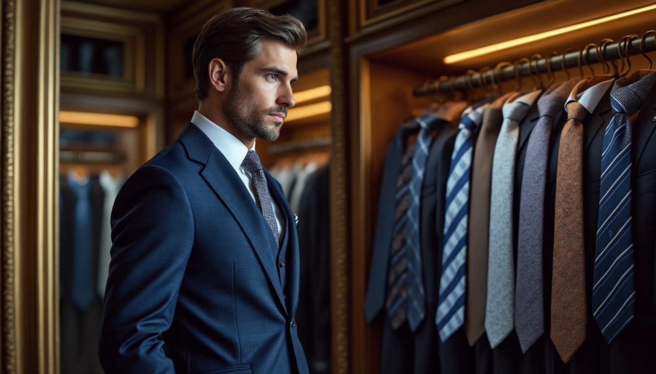 Choisir la cravate homme costume bleu marine parfaite pour vos événements Choisir la cravate homme costume bleu marine parfaite pour vos événements