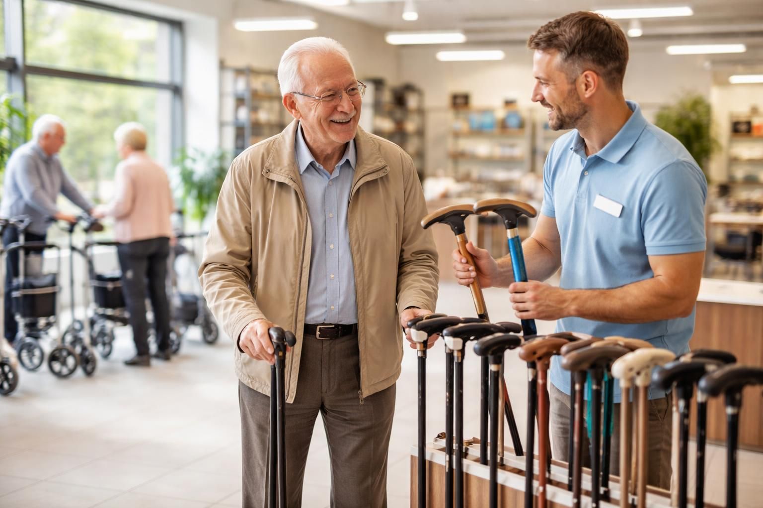 Choisir une canne de marche adaptée pour personnes âgées Choisir une canne de marche adaptée pour personnes âgées