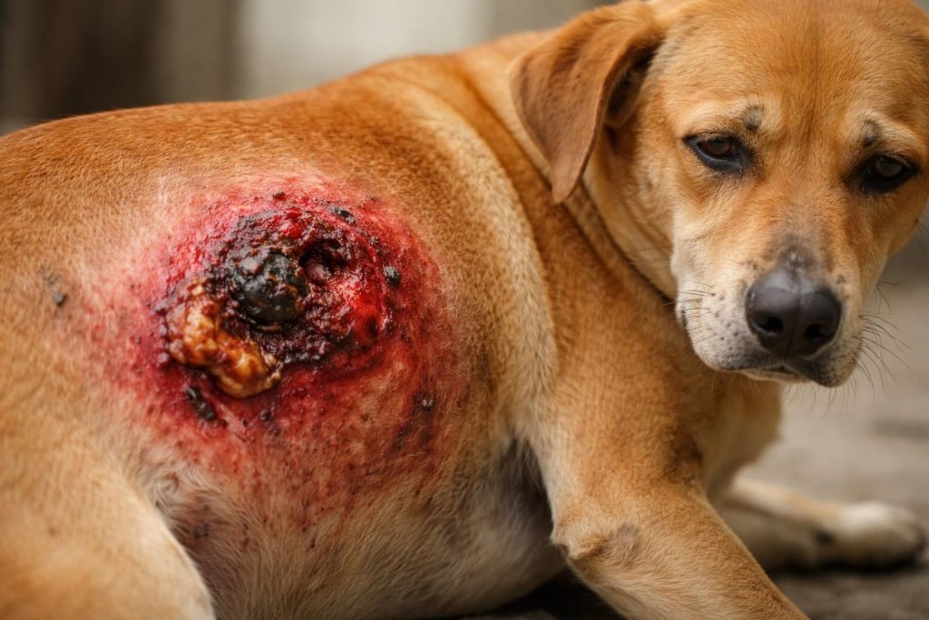 Conséquences de l&rsquo;absence de traitement du mastocytome chez le chien