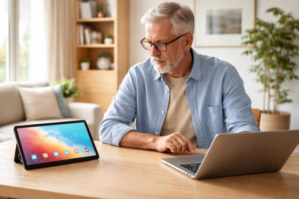 Galaxy Tab A11+ ou PC portable : quoi choisir pour un senior en 2026