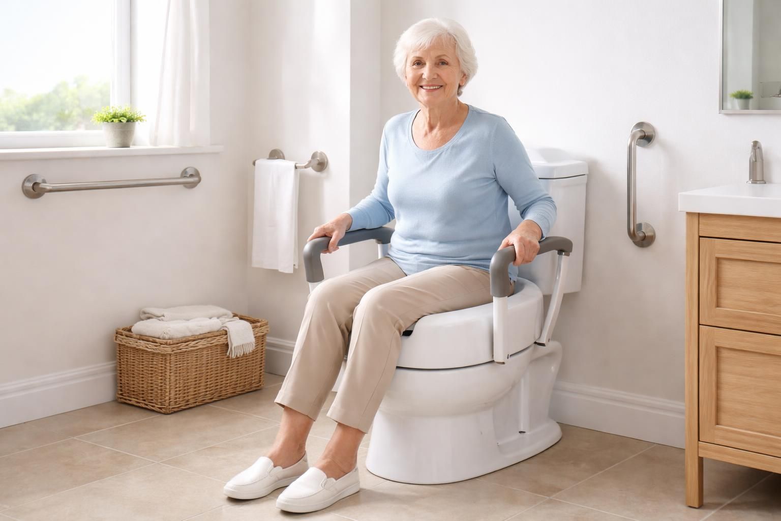 Rehausseur de toilette : accessibilité améliorée pour les personnes âgées Rehausseur de toilette : accessibilité améliorée pour les personnes âgées