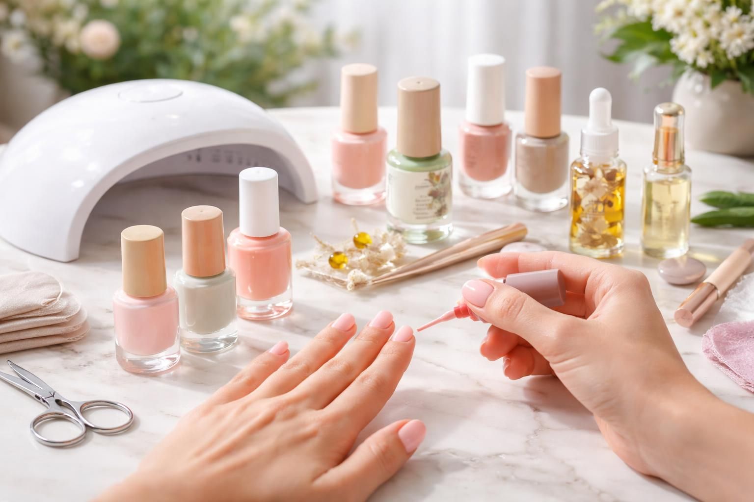 Vernis à ongle gel sans UV : alternatives et limites