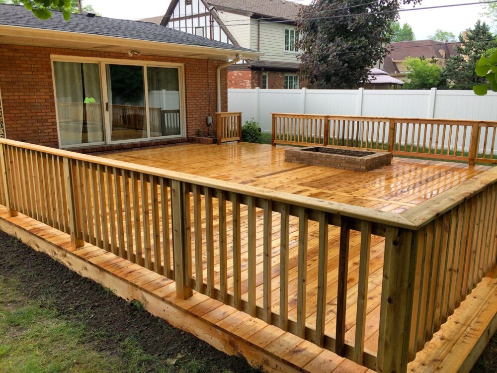 terrasse en cèdre